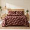 3 PCs Red Berry Printed Bedsheet