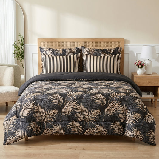 6 PCs Spiral Printed Comforter set