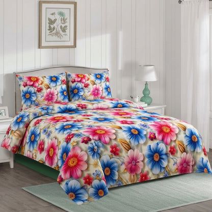 Flamboyant 3D Premium Bedsheet Set