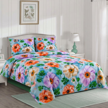 Ocean Breeze 3D Premium Bedsheet Set