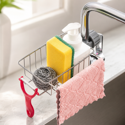 1PC Faucet Drying Rack – Space-Saving Sink Organizer