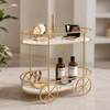 2-Tier Trolley Shape Stand & Vanity Organizer Stand