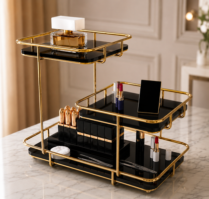 3-Tier Cosmetic Storage Shelf – Premium Vanity Organizer