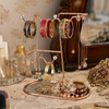 Premium Metal Jewelry Stand – Rose Gold Organizer