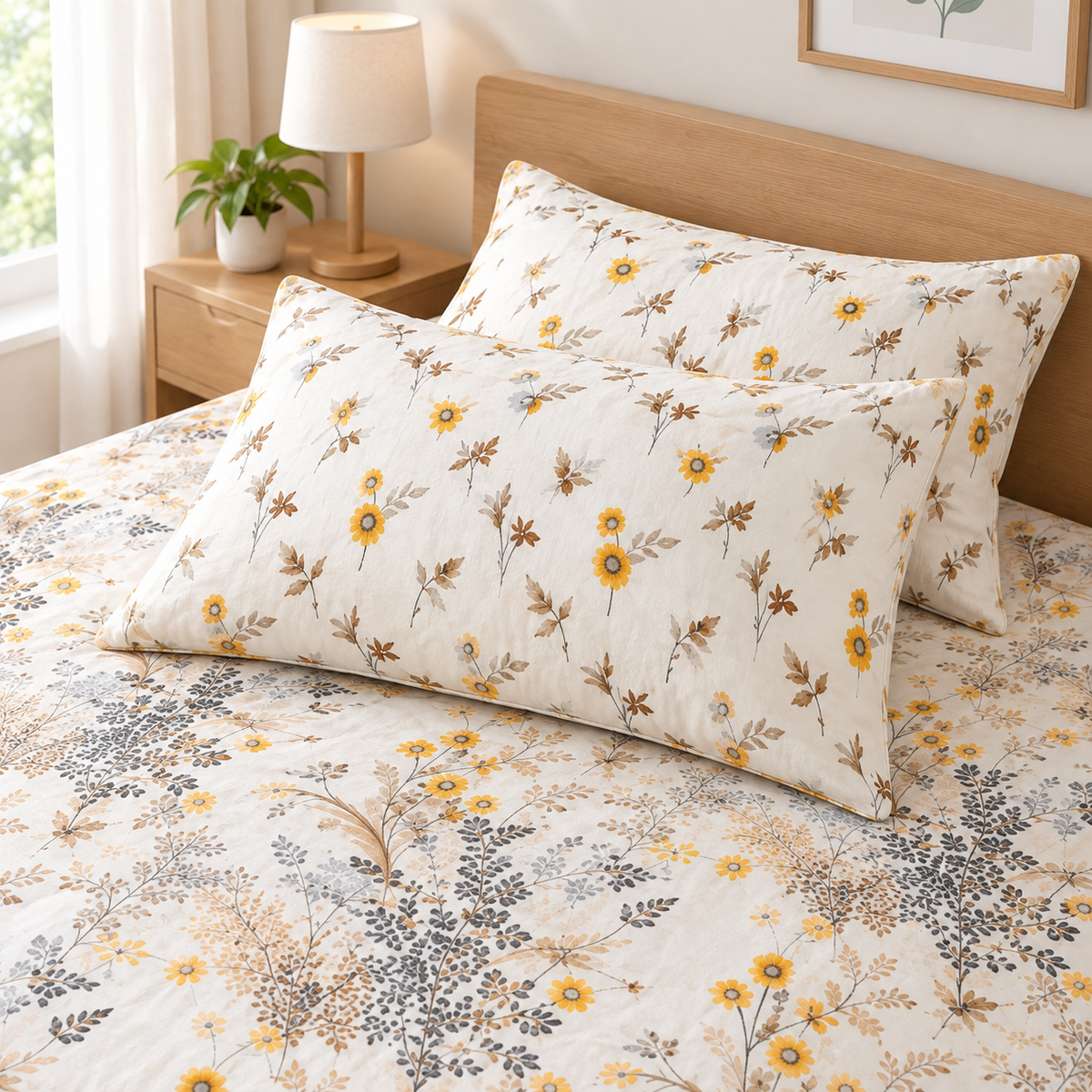 Soft Bliss 3 PCs Printed Bedsheet Set