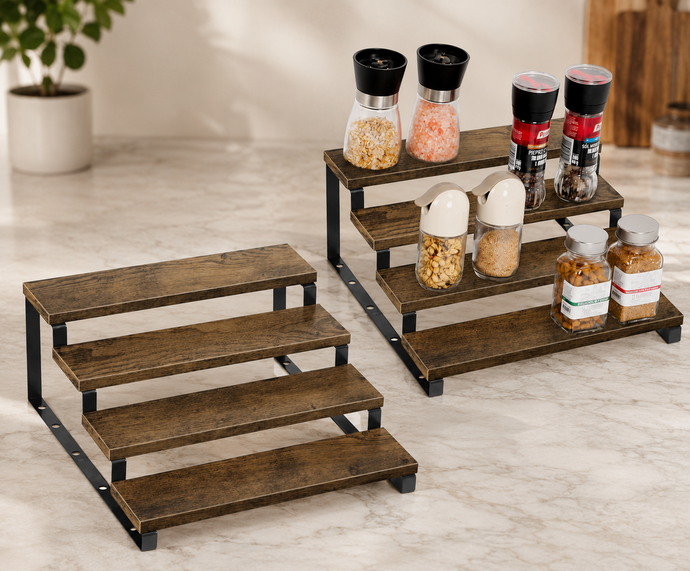 3 Tier Multi-Purpose Rack Organizer Step Shelf Storage Holder