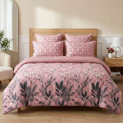 6 PCs Botanical Bloom Printed Comforter set