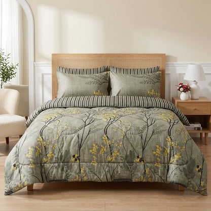6 PCs Jade Printed Comforter set