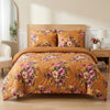 6 PCs Yellow Tree Printed Comforter set
