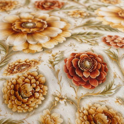Peach Rose Royal 3D Premium Bedsheet Set