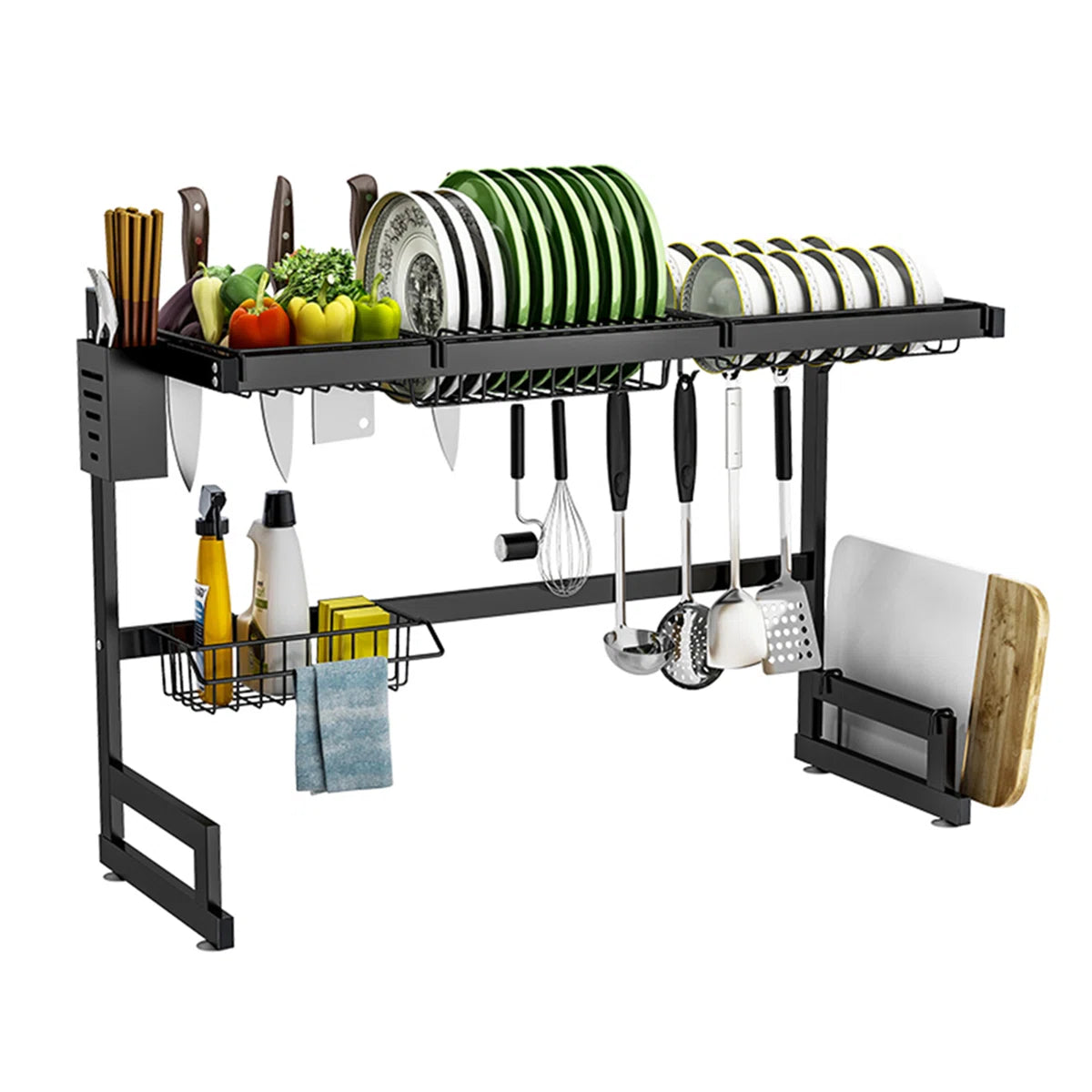 Luxury Kitchen Plates & Dish Holder Organizer