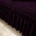 Luxury Fitted Bubble Sofa Cover - Purple