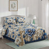 Azure Premium 3D Blossom Bedsheet set