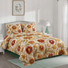 Peach Rose Royal 3D Premium Bedsheet Set