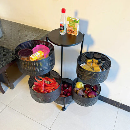Premium Metal Vegetable Round Basket