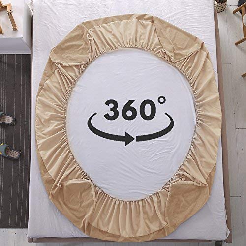 Terry Waterproof Mattress Protector- Beige