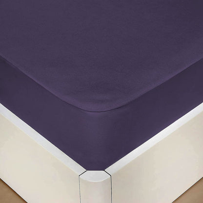 Terry Waterproof Mattress Protector- Navy Blue