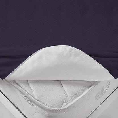 Terry Waterproof Mattress Protector- Navy Blue