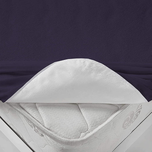 Terry Waterproof Mattress Protector- Navy Blue
