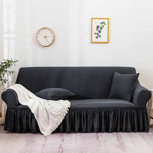Turkish Style Mesh Sofa Cover - Black