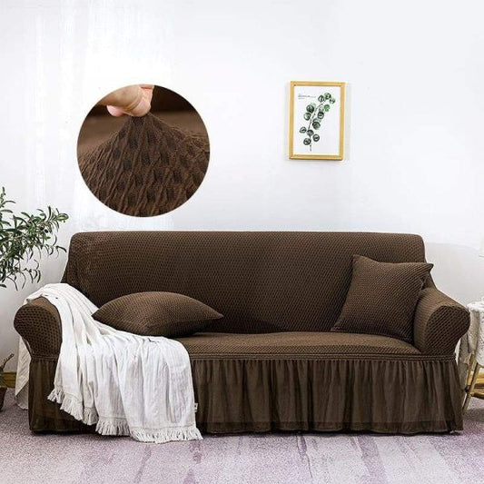 Turkish Style Mesh Sofa Cover - Brown