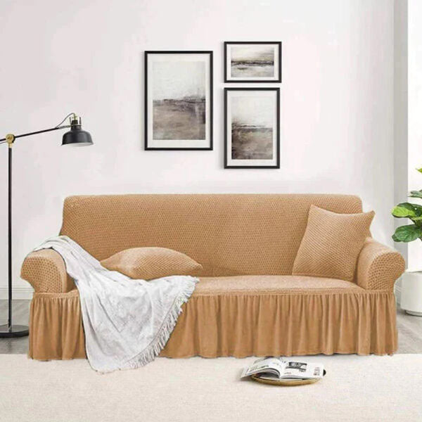 Turkish Style Mesh Sofa Cover - Beige