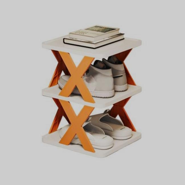 Elegant 3 Layer Multicolor Shoe Rack