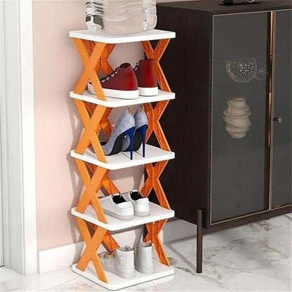 Elegant 5 Layered Multicolor Shoe Rack For Convenient Storage