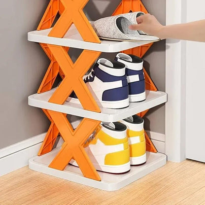Elegant 5 Layered Multicolor Shoe Rack For Convenient Storage