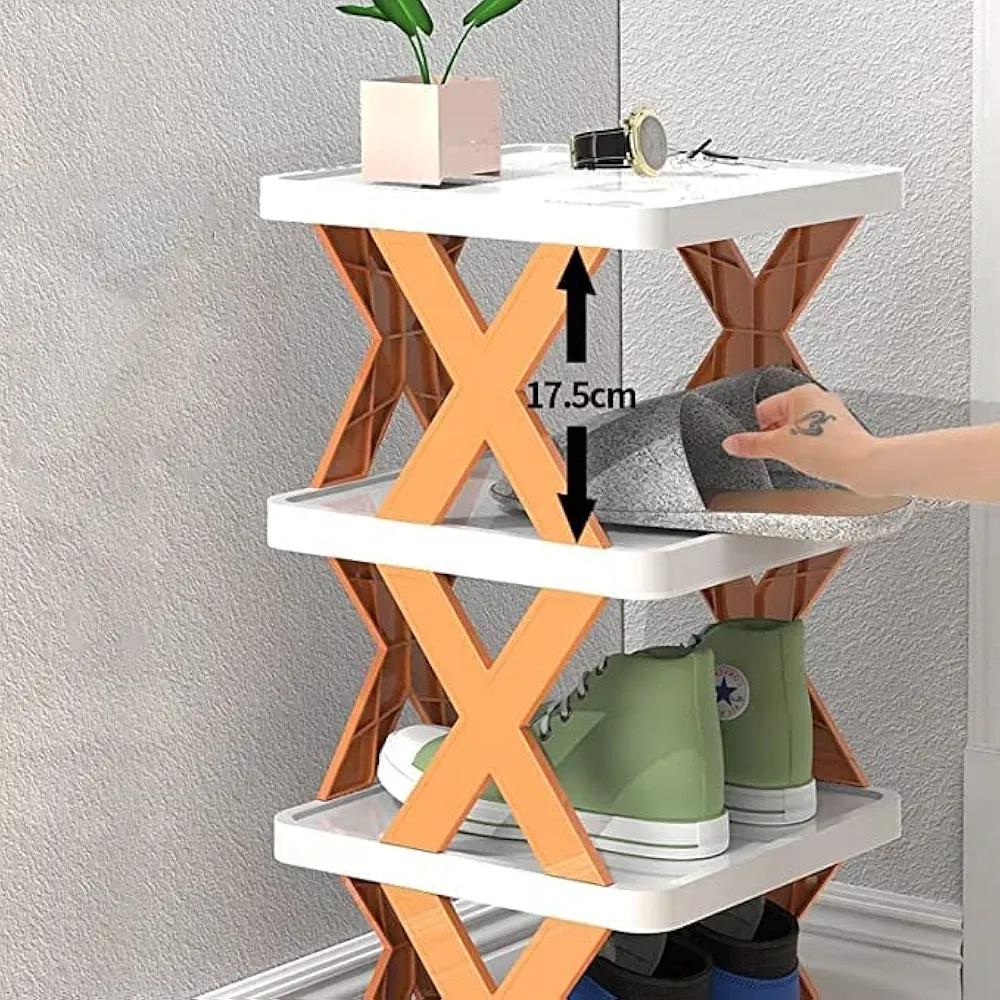 Elegant 5 Layered Multicolor Shoe Rack For Convenient Storage