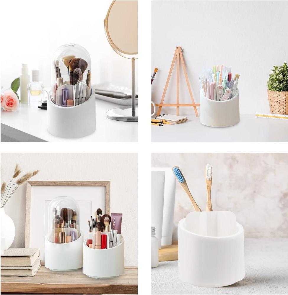 Elegant Makeup Brush Holder for Vanity & Countertop