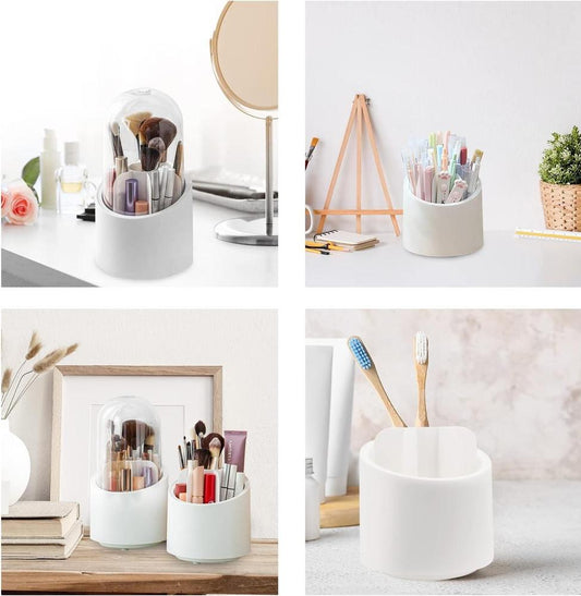 Elegant Makeup Brush Holder for Vanity & Countertop
