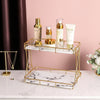Luxurious 2 Tier Golden Multi-purpose Ultimate Storage Organizer