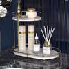 Luxurious 2 Tier Golden Multi-purpose Storage Organizer