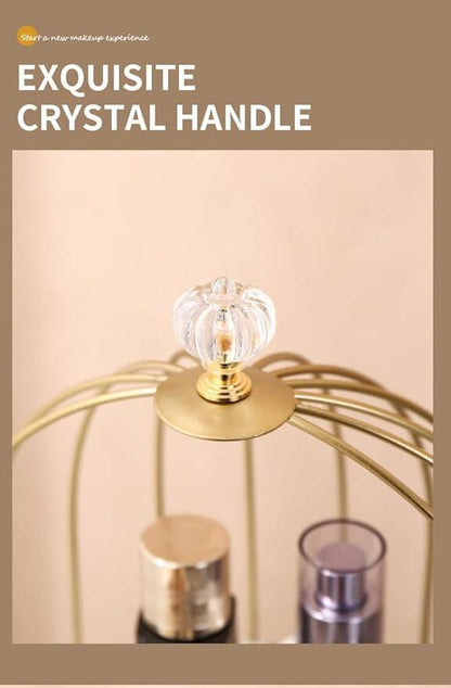 Luxurious Golden Multi-purpose Storage Organizer