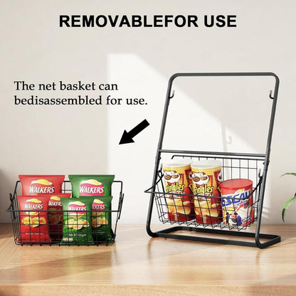 Luxurious Double Layered Multi-Purpose Basket with Stand