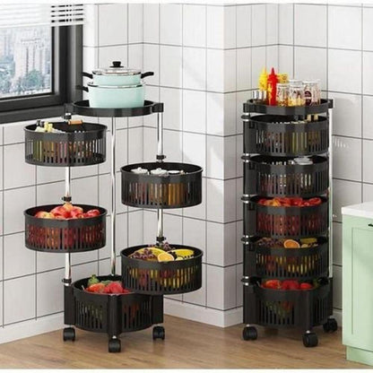 Premium Plastic Rotatable Multi Purpose Basket