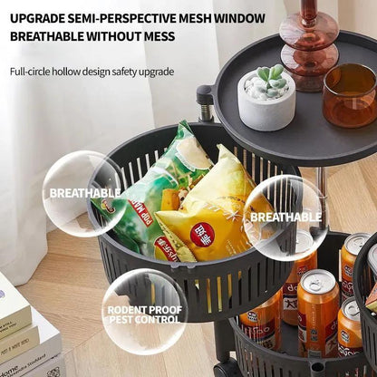 Premium Plastic Rotatable Multi Purpose Basket