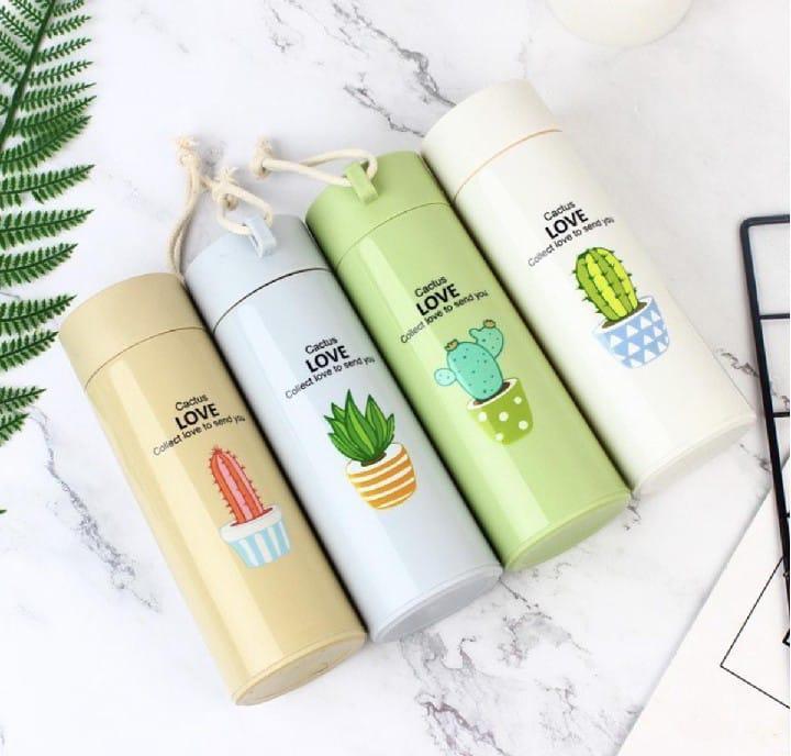 Luxury Cactus Design Insulated Water Bottle - 500 ML
