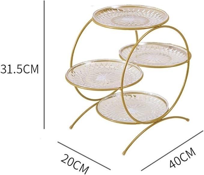 Elegant Golden Metal Fruit Basket