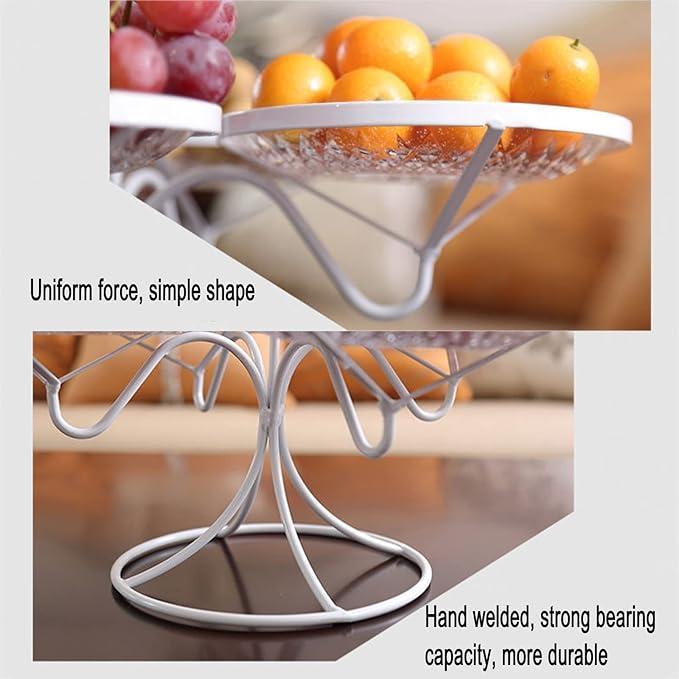 Elegant Golden Metal Fruit Basket