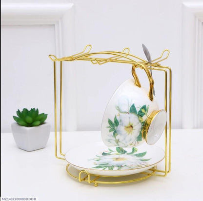 Elegant Golden Metal Fruit Basket