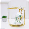 Elegant Golden Metal Fruit Basket