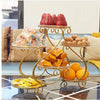 Elegant Golden Metal Salad Tray