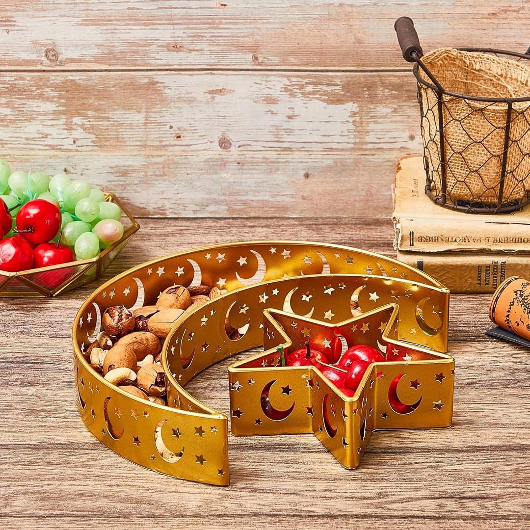 Versatile Durable Serving Golden Tray