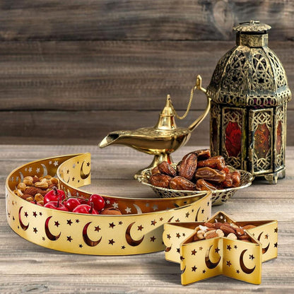 Versatile Durable Serving Golden Tray