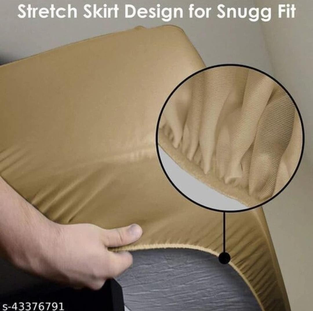 Terry Waterproof Mattress Protector- Beige