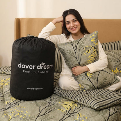 6 PCs Jade Printed Comforter set