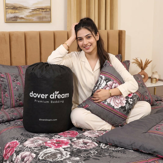 6 PCs Rosemary Printed Comforter set