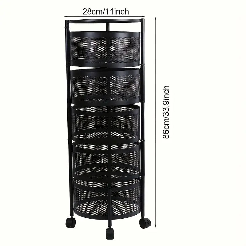 Premium Metal Vegetable Round Basket